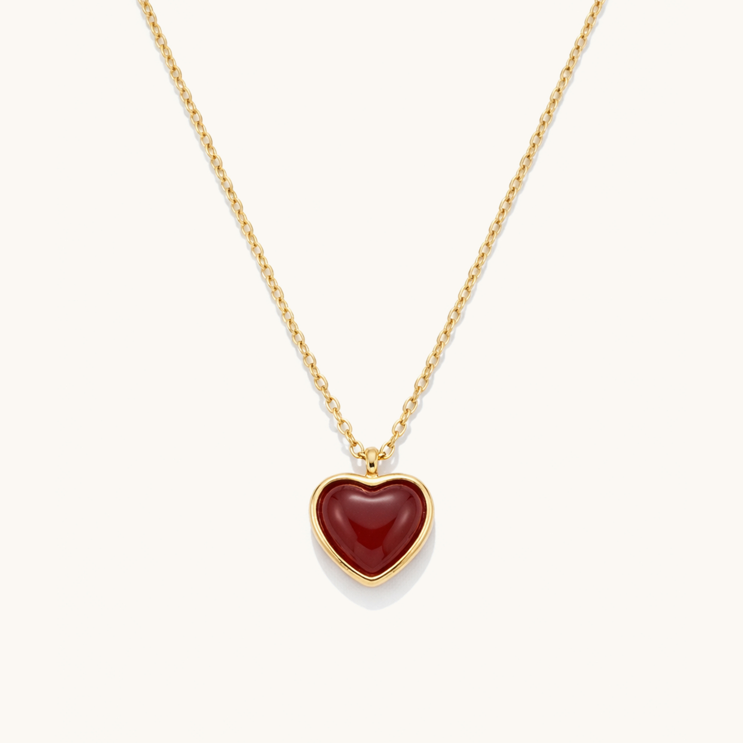 Eila Heart Necklace - 18K Gold Plated
