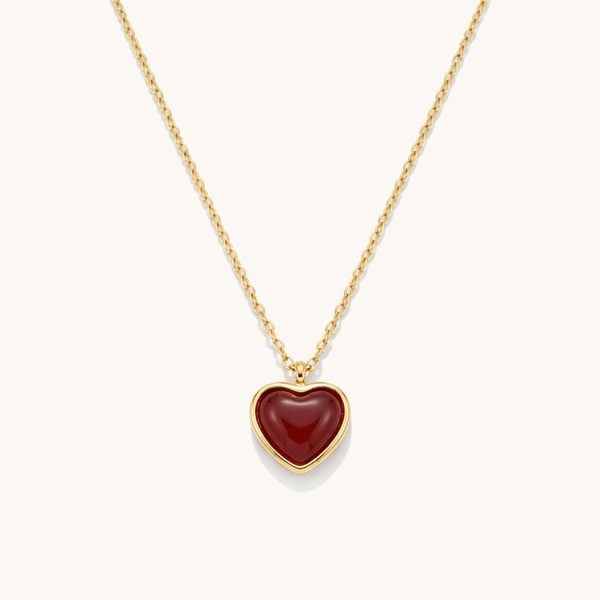 Eila Heart Necklace - 18K Gold Plated