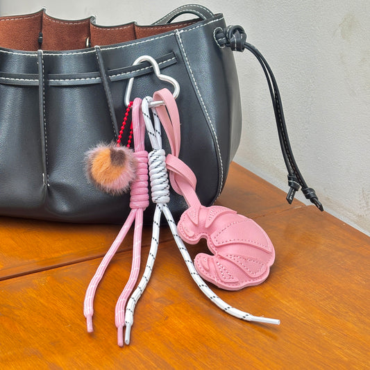 Blush Croissant Charm