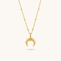 Half Moon Necklace - 18k Gold Plated