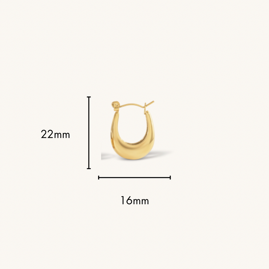 Edwina Hoops - 18K Gold Plated image 8