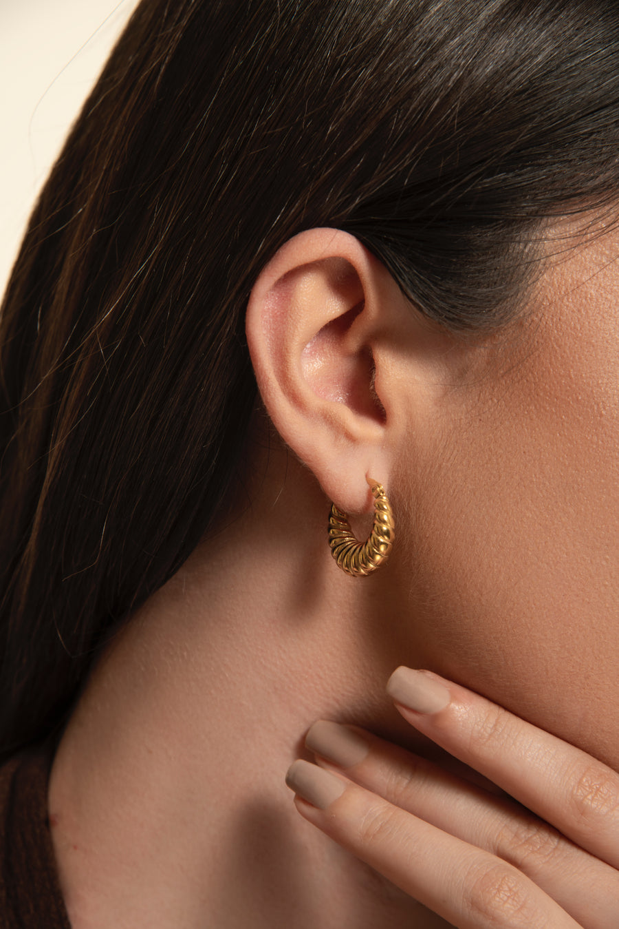 Effie Hoops - 18K Gold Plated image 4