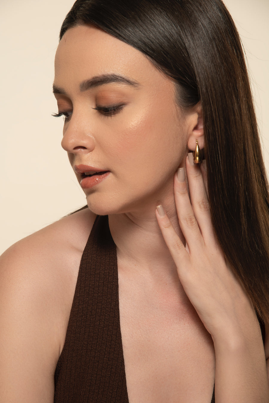 Edwina Hoops - 18K Gold Plated image 6