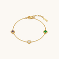 Iris Bezel Bracelet – 18K Gold Plated