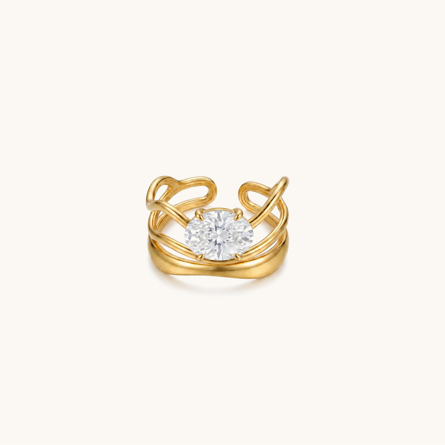 Ivia Ring - 18K Gold Plated