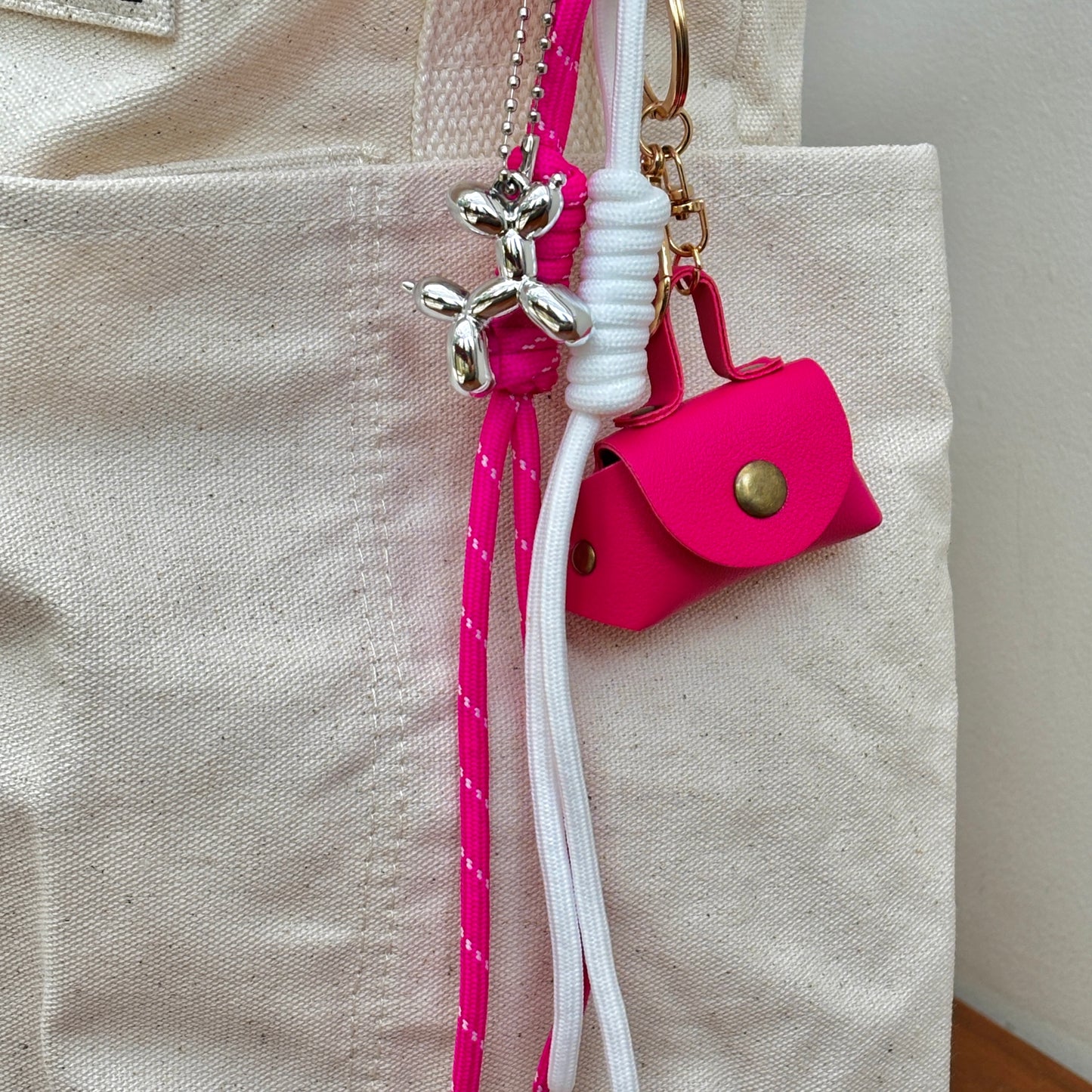 Pink Baguette Charm