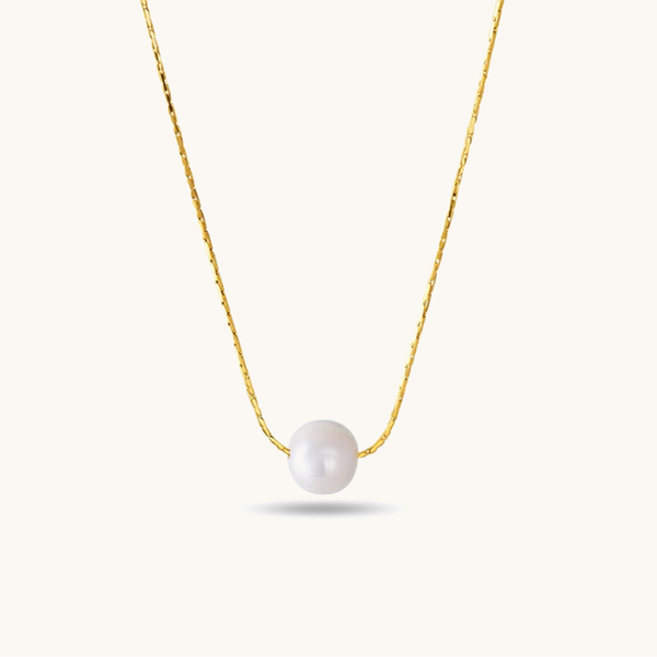 Zia Pearl Necklace - 18K Gold Plated