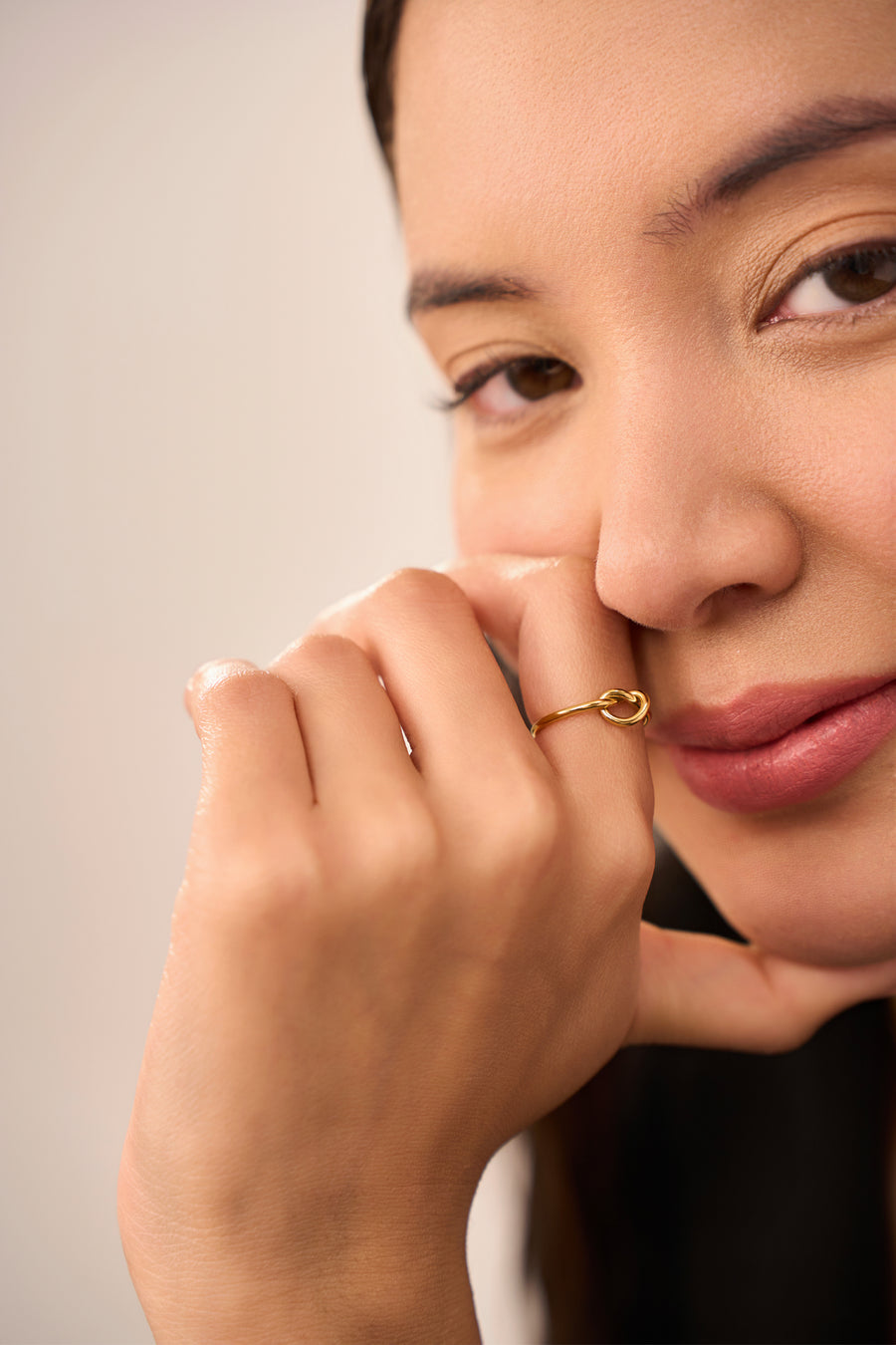 Love Knot Ring  - 18K Gold Plated image 5