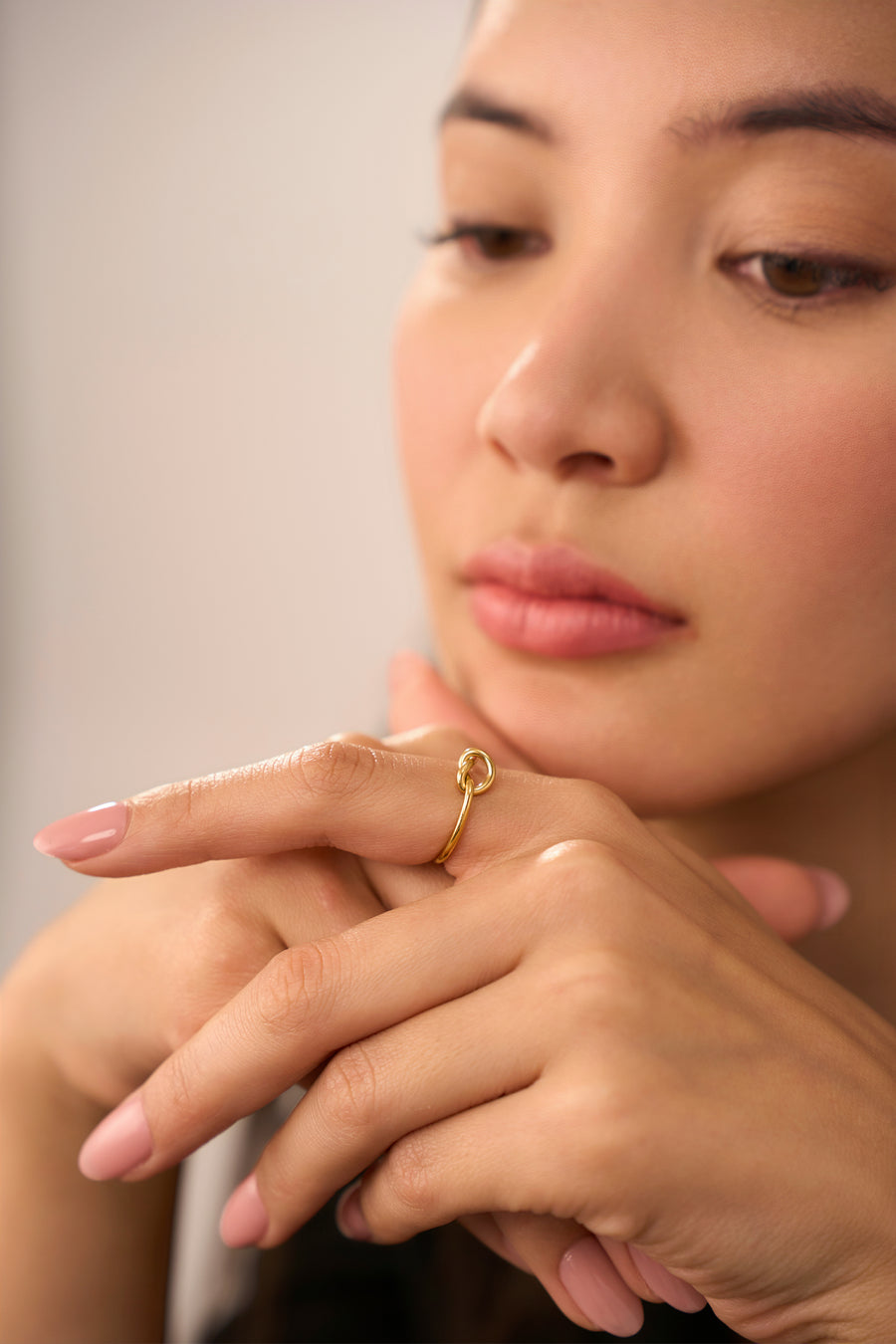 Love Knot Ring  - 18K Gold Plated image 3
