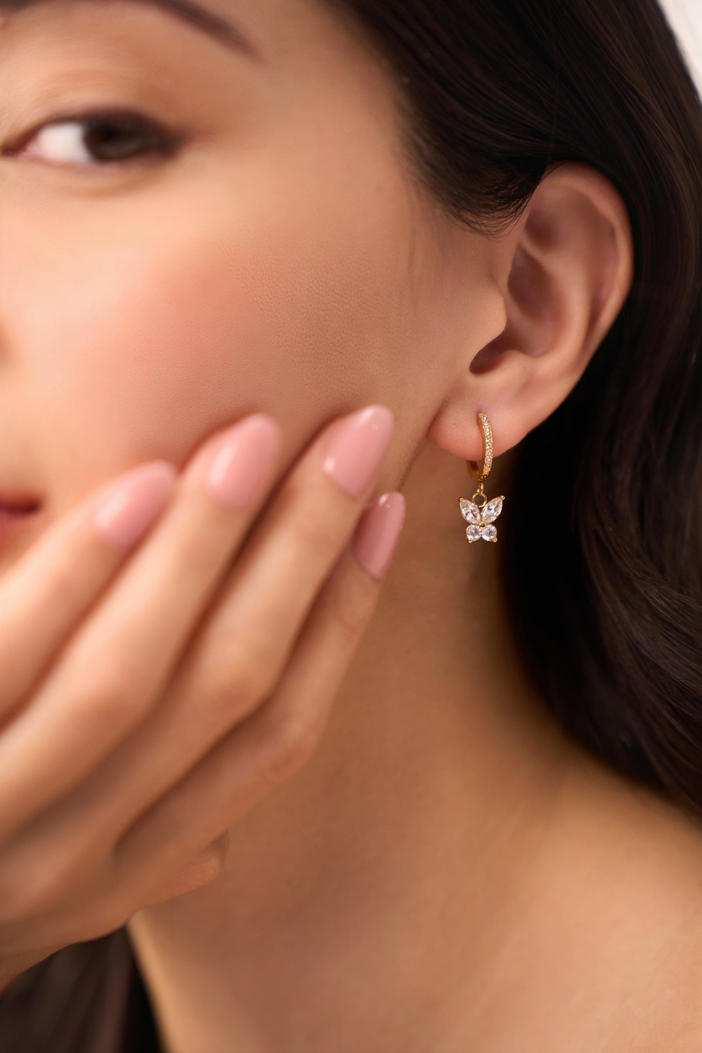 Alina Huggies - 18K Gold Plated
