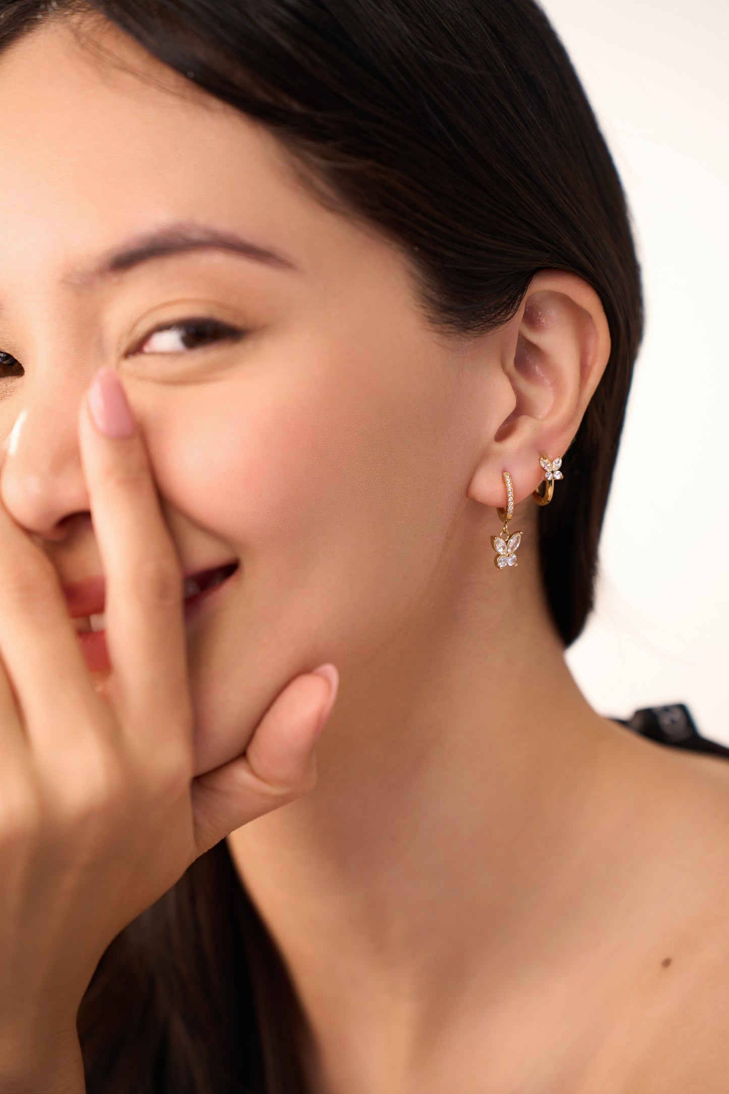 Alina Huggies - 18K Gold Plated