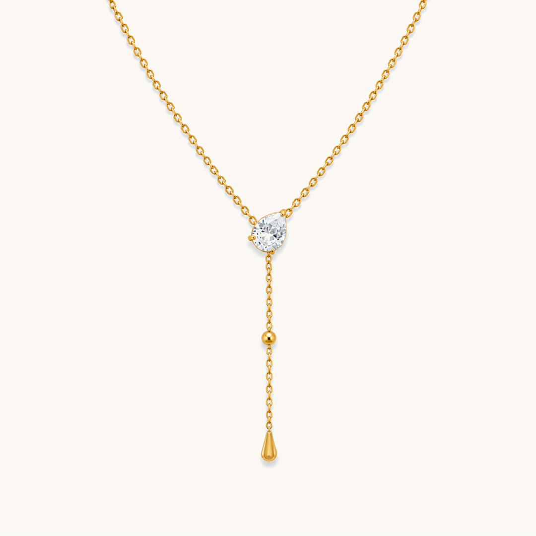 Pear Drop Necklace - 18K Gold Plated image 1