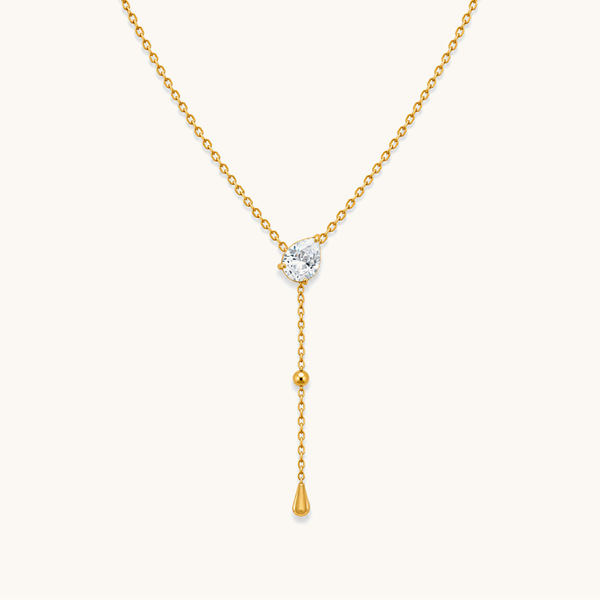 Pear Drop Necklace - 18K Gold Plated