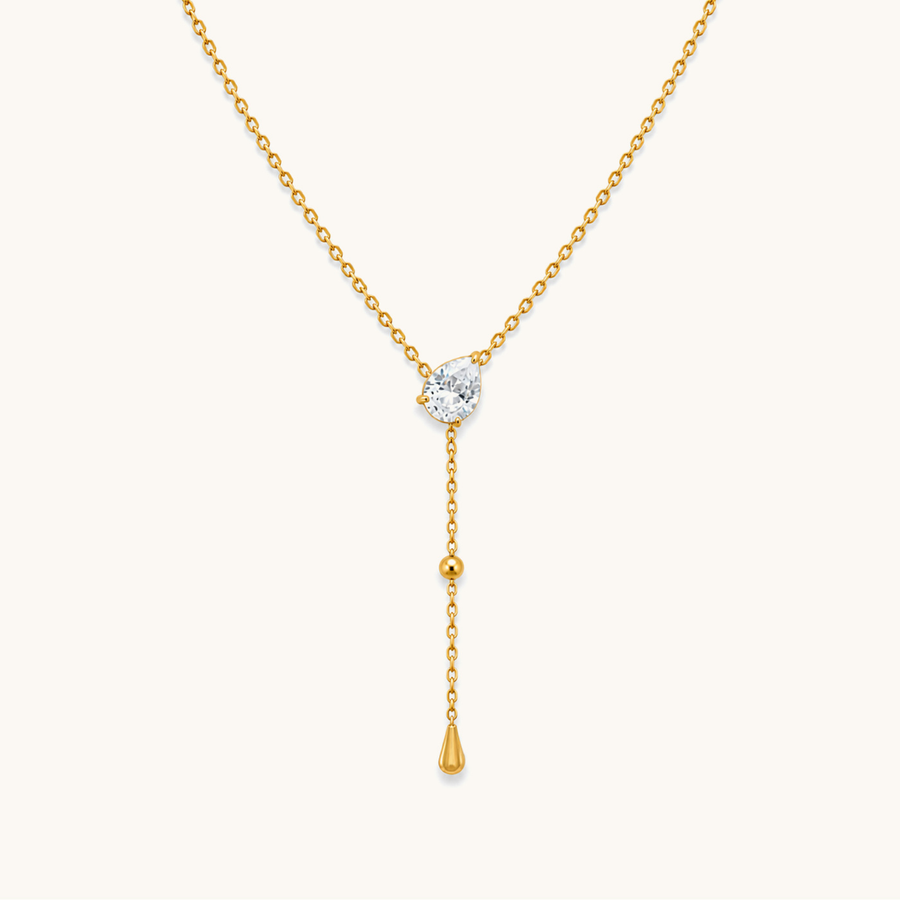 Pear Drop Necklace - 18K Gold Plated image 1