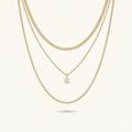 Riley Stack Necklace - 18K Gold Plated