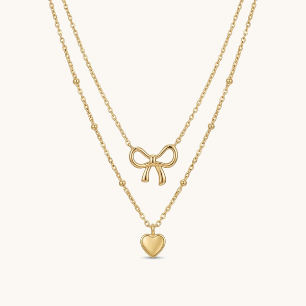 Stack Me Love Necklace - 18K Gold Plated