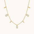 Deco Glaze Necklace - 18k Gold Plated