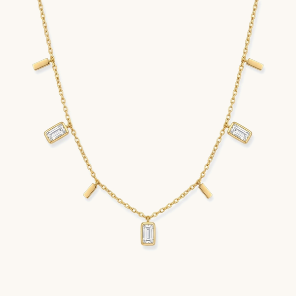 Deco Glaze Necklace - 18k Gold Plated