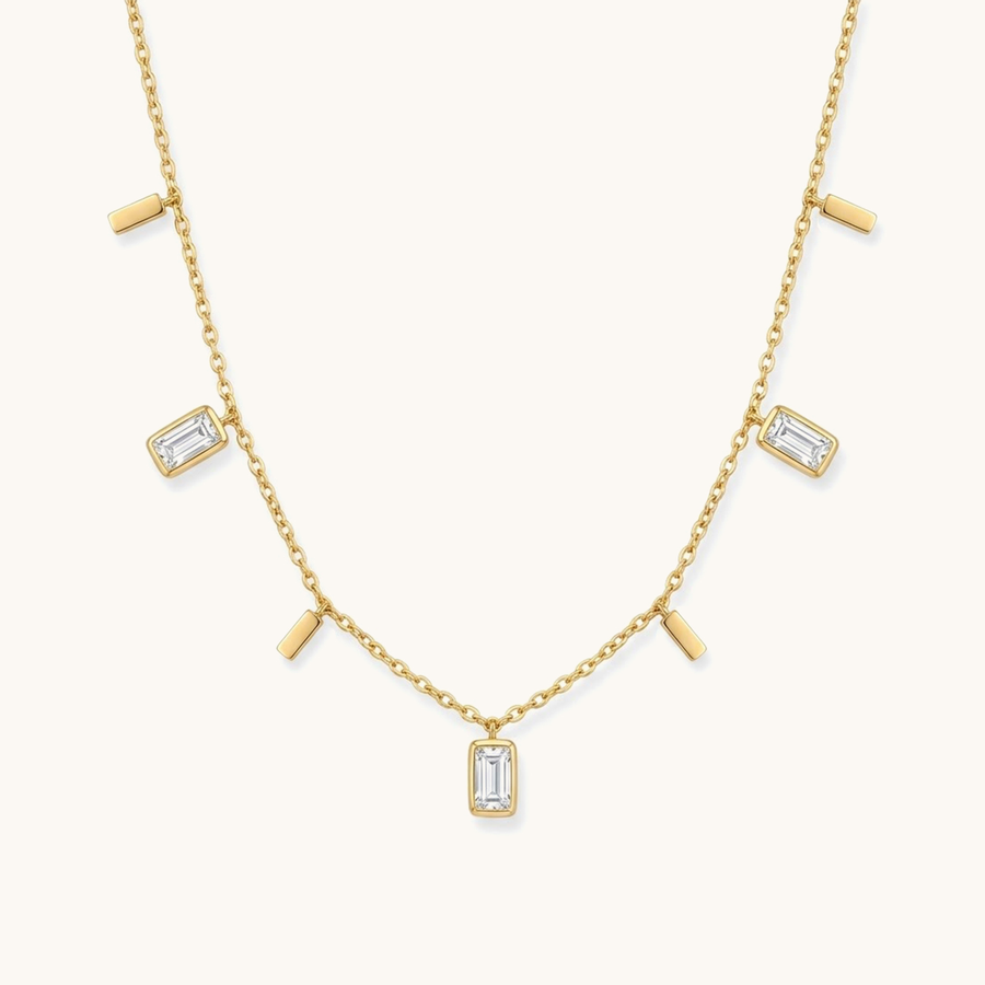 Deco Glaze Necklace - 18k Gold Plated image 1