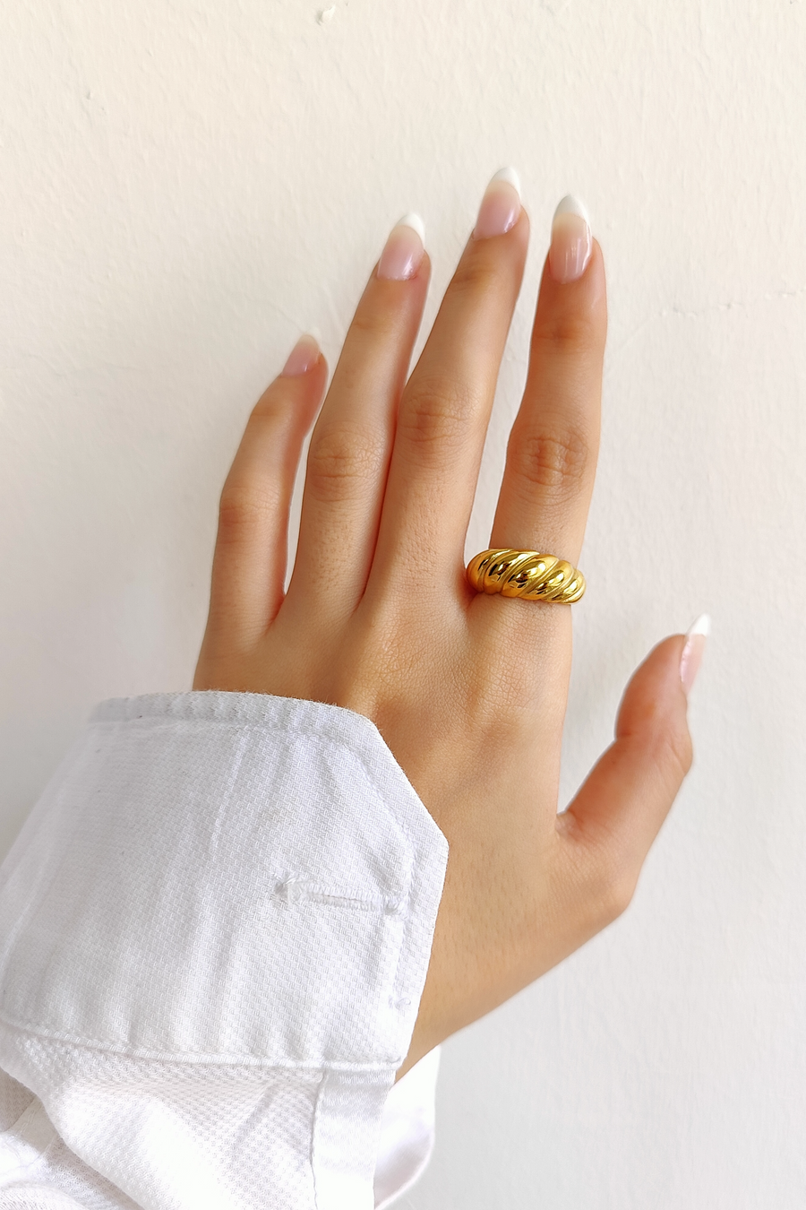 Croissant Ring - 18K Gold Plated image 2