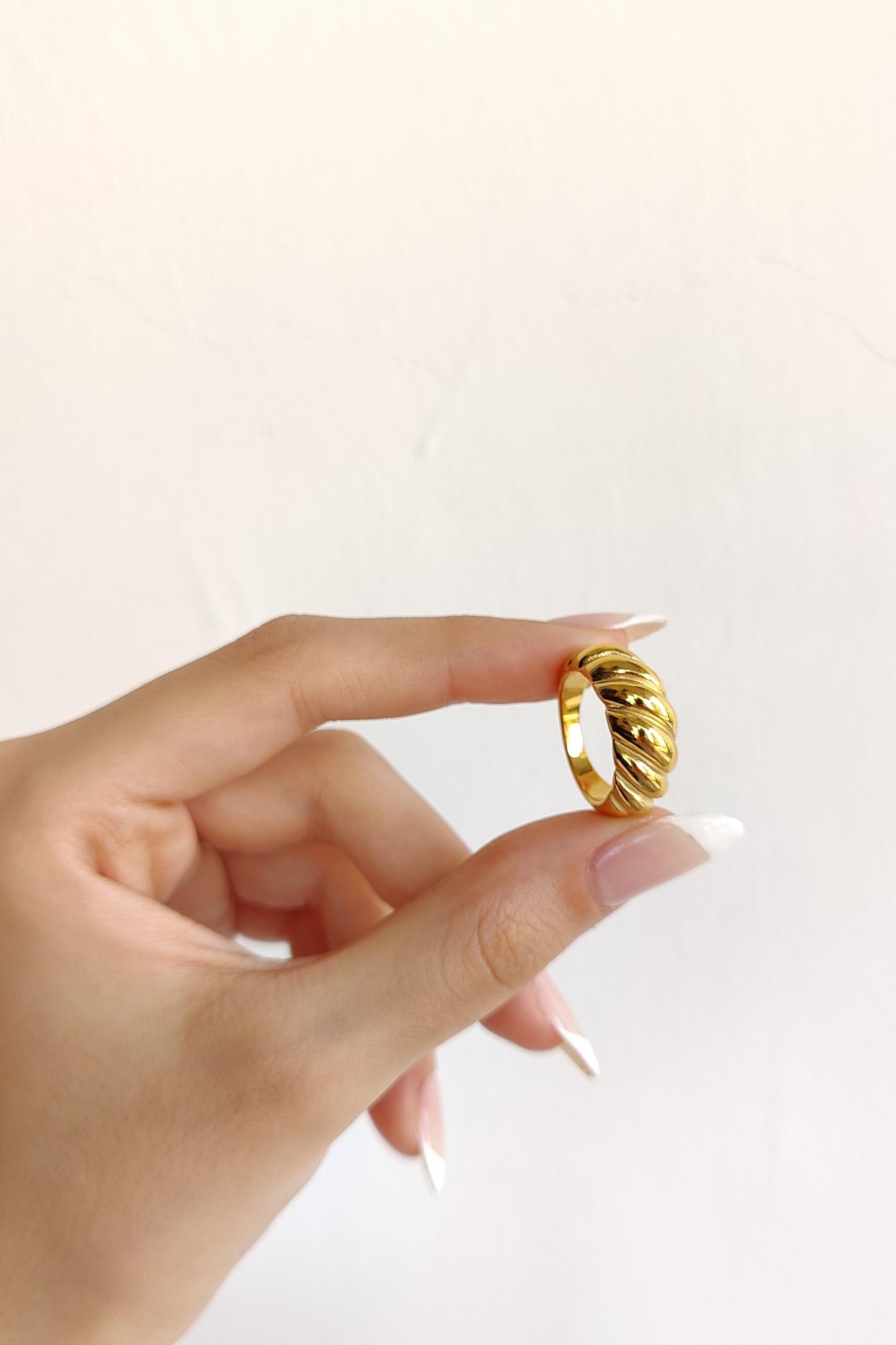 Croissant Ring - 18K Gold Plated