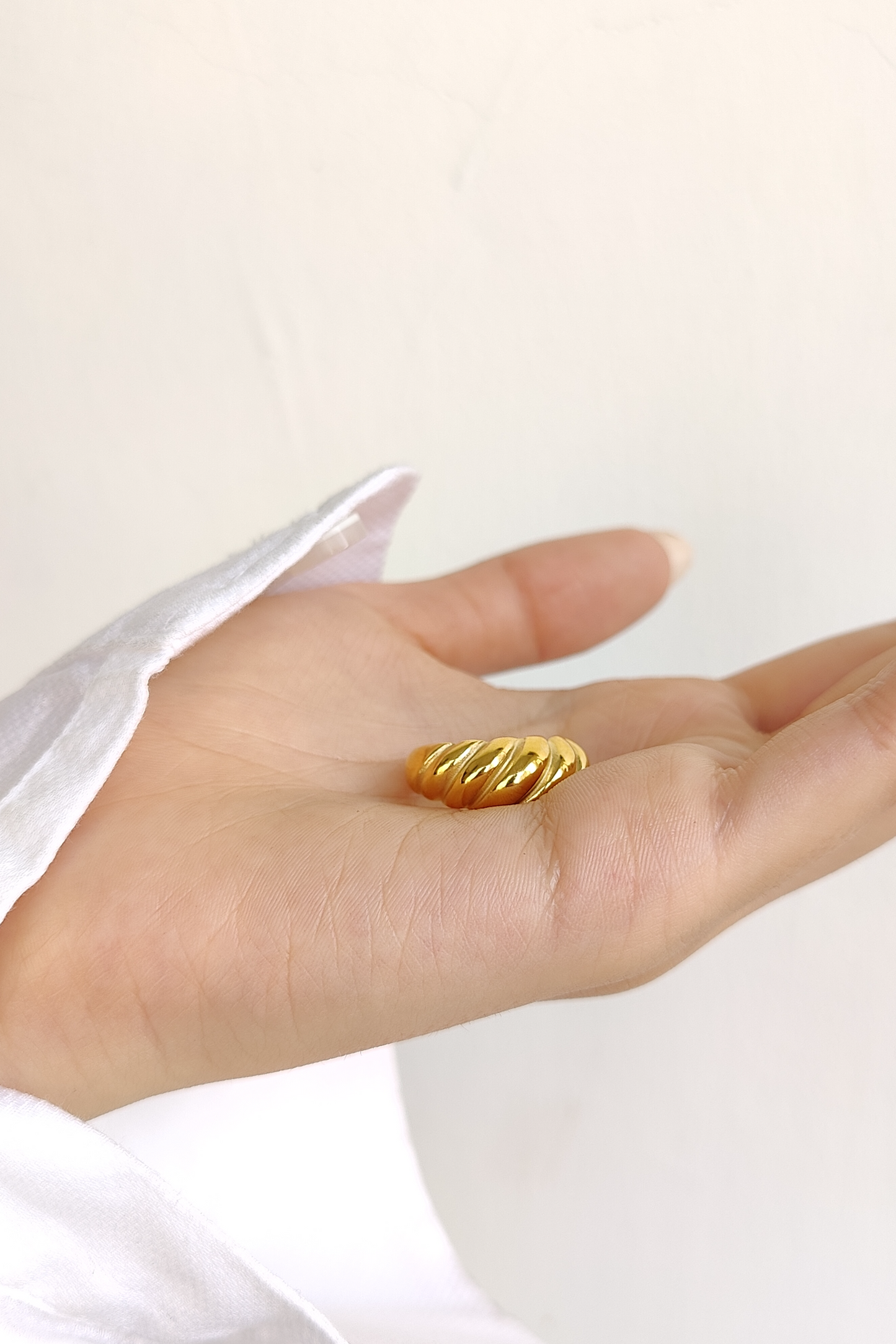 Croissant Ring - 18K Gold Plated