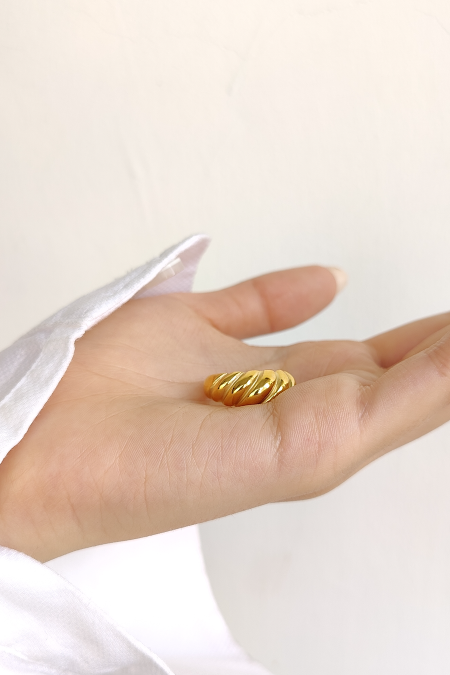 Croissant Ring - 18K Gold Plated image 5