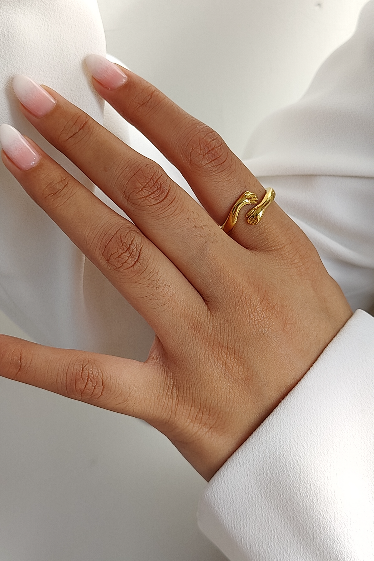 The Hug Ring - 18K Gold Plated image 3