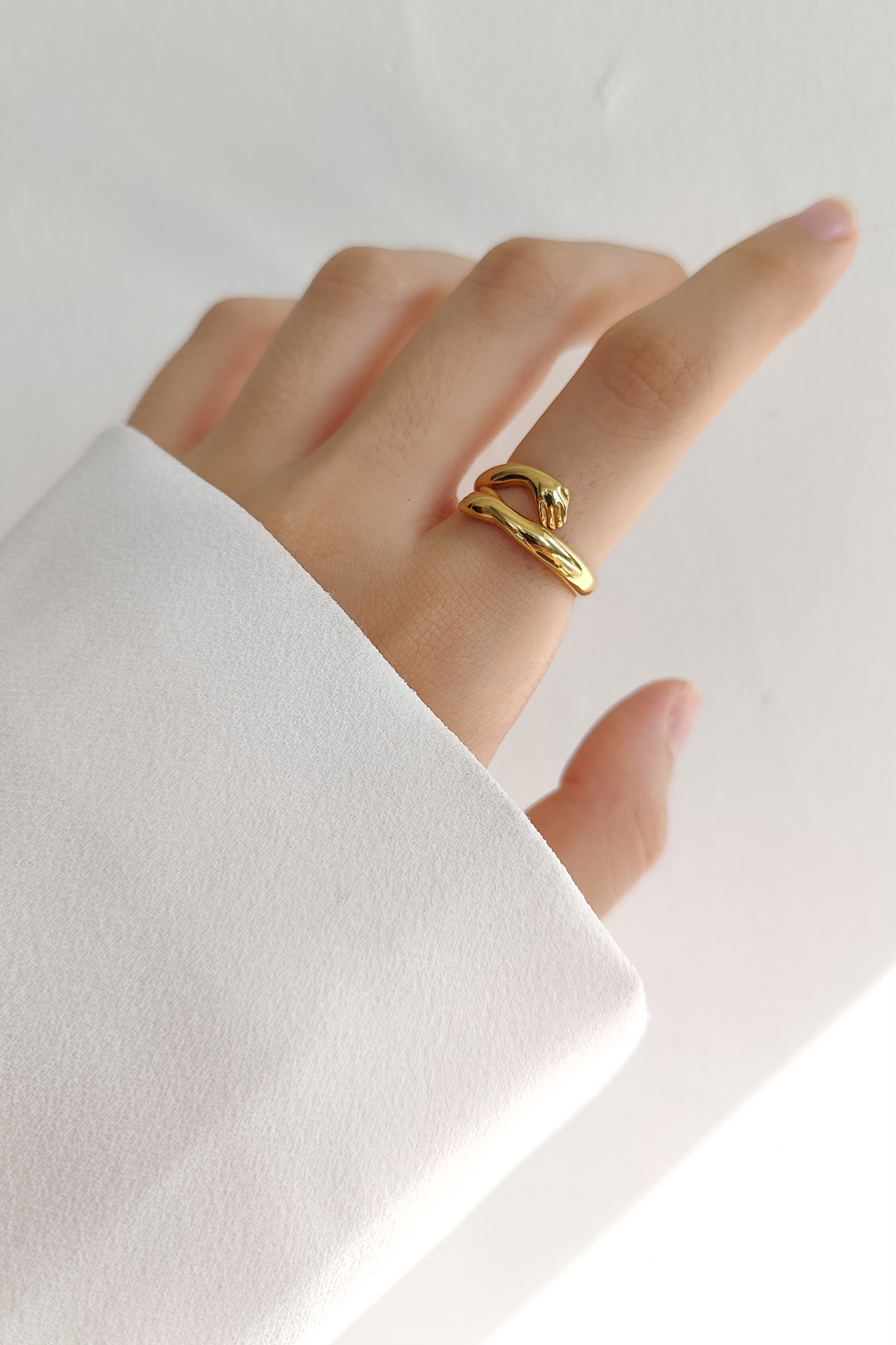 The Hug Ring - 18K Gold Plated image 5