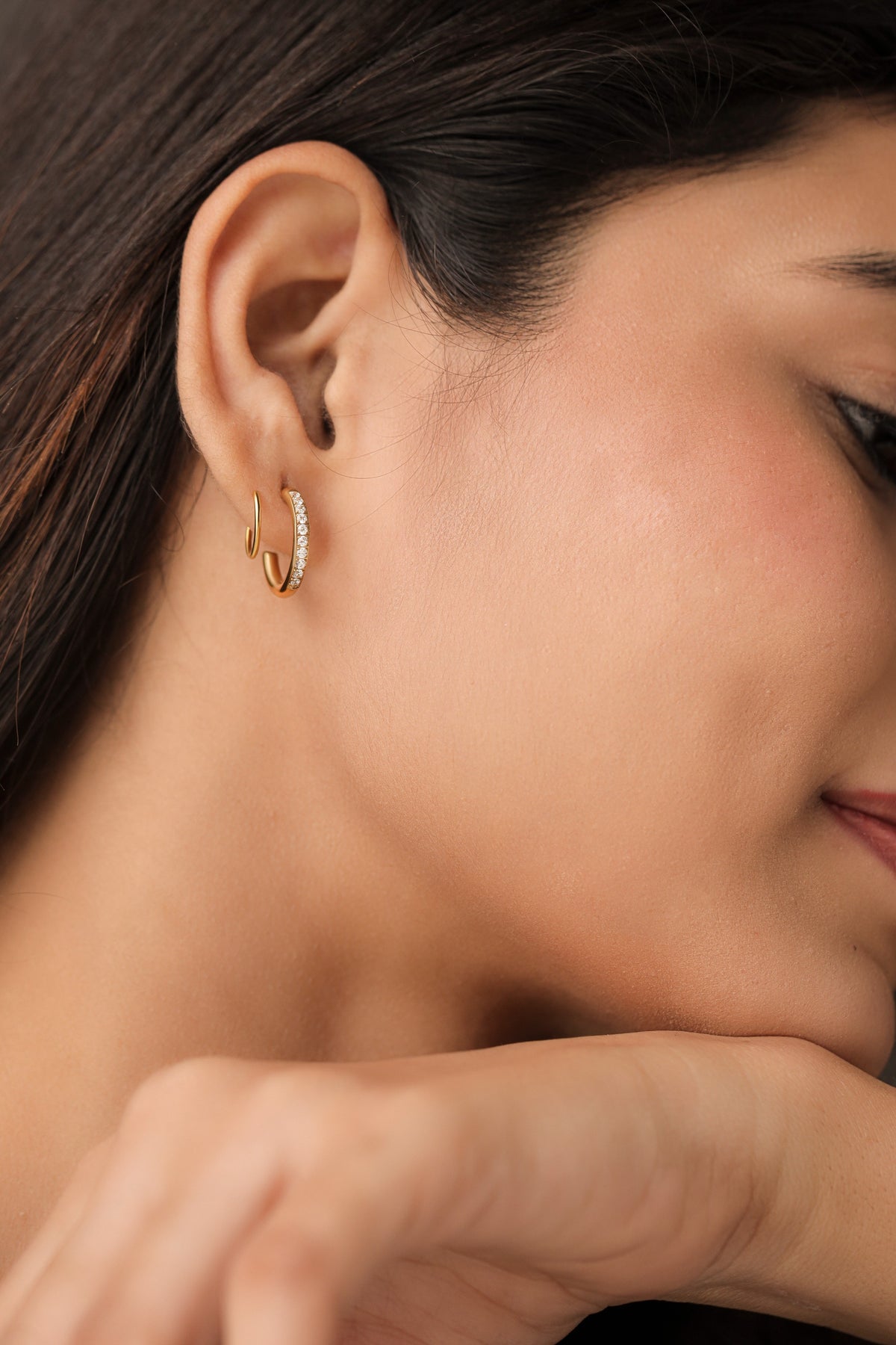 Olivia earrings - 18K Gold Plated image 2
